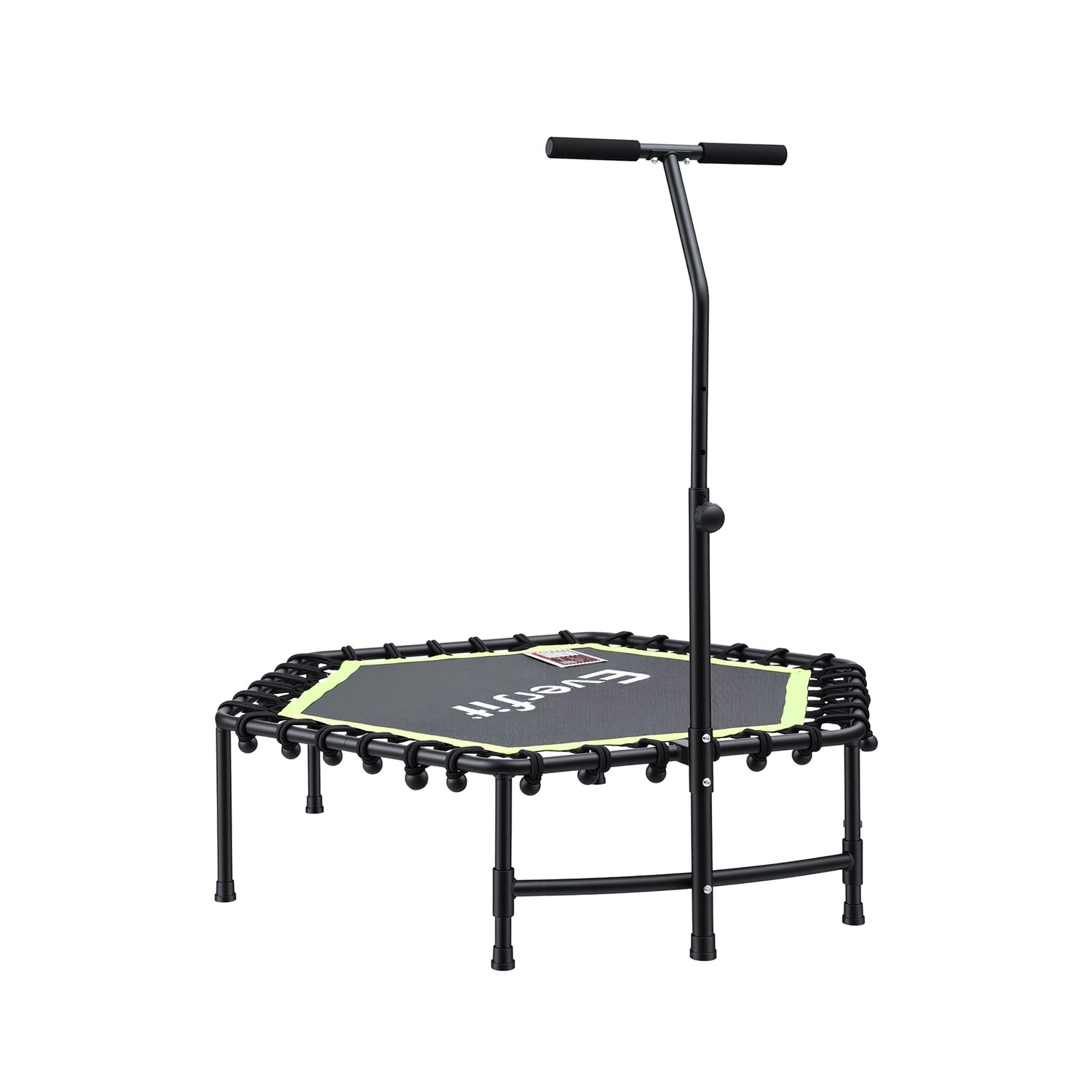 Everfit 48inch Hexagon Fitness Trampoline Rebounder Adjustable Handrail Green-Sports &amp; Fitness > Trampolines > Trampolines &amp; Accessories-PEROZ Accessories