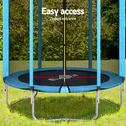 Everfit Trampoline 6FT Kids Trampolines Safety Net Pad Round Blue-Sports &amp; Fitness &gt; Trampolines &gt; Trampolines &amp; Accessories-PEROZ Accessories