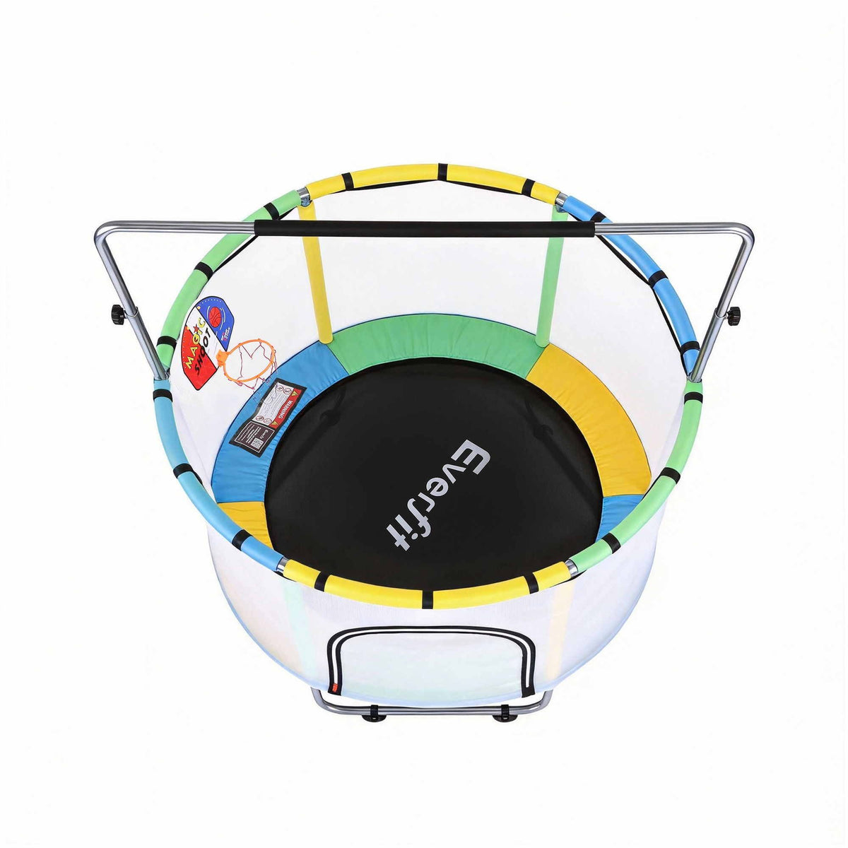 Everfit 55inch Trampoline Kids Rebounder with Basketball Set Sandbag Boxing Game-Sports &amp; Fitness > Trampolines > Trampolines &amp; Accessories-PEROZ Accessories