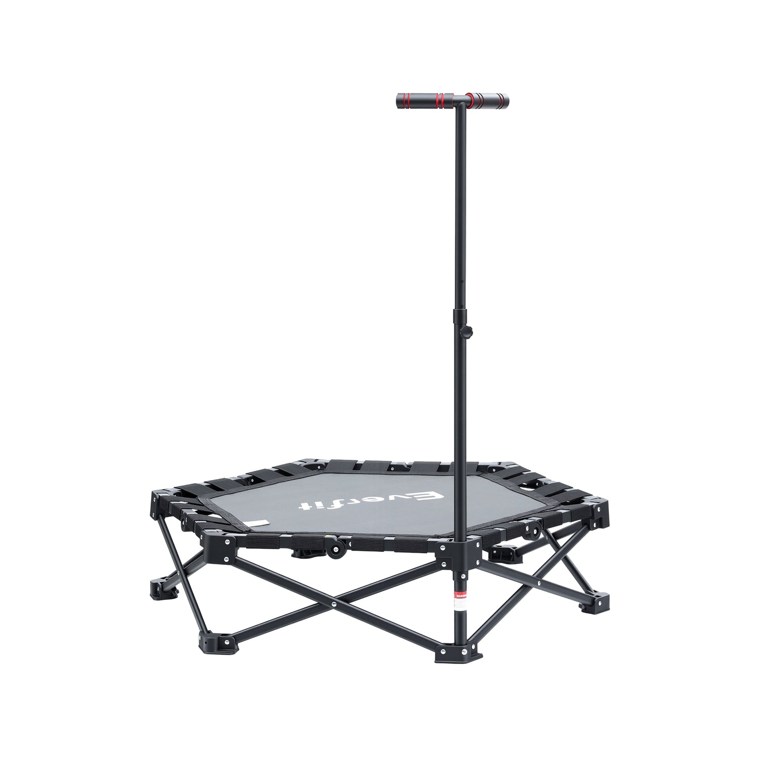 Everfit Fitness Foldable Trampoline Rebounder Adjustable Handle Indoor Exercise Black-Sports &amp; Fitness > Trampolines > Trampolines &amp; Accessories-PEROZ Accessories