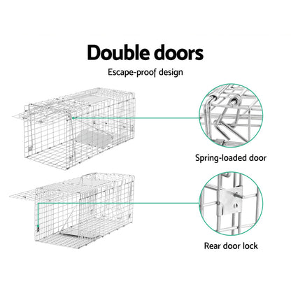 Gardeon 2x Animal Trap Cage Possum 66x23cm-Pet Care &gt; Pest Control-PEROZ Accessories