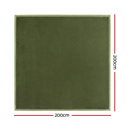 Artiss Tatami Mat Floor Mattress 3cm Thick Futon Mattresses Mellow Mat Rugs Living Room Green