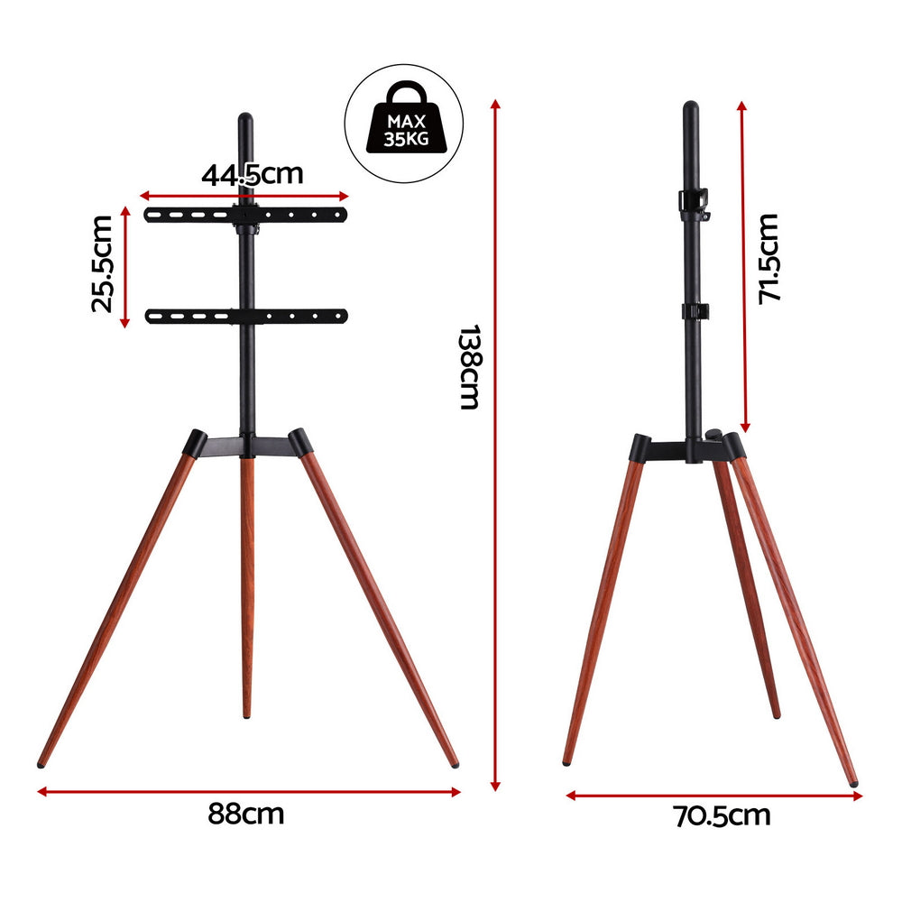 Artiss TV Stand 32-65 inch LED LCD Screen Wooden Tripod Easel Height Adjustable-Furniture &gt; Living Room &gt; TV Units-PEROZ Accessories