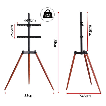 Artiss TV Stand 32-65 inch LED LCD Screen Wooden Tripod Easel Height Adjustable-Furniture &gt; Living Room &gt; TV Units-PEROZ Accessories