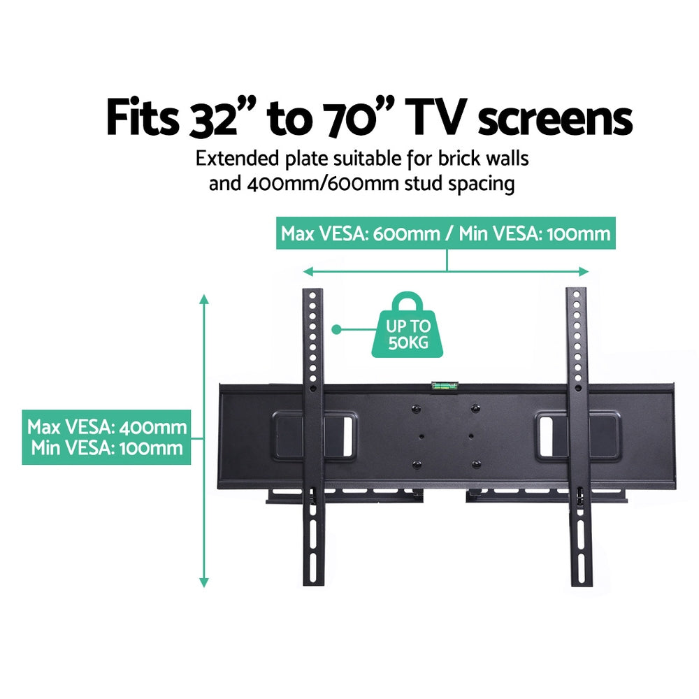 Artiss TV Wall Mount Bracket for 32"-70" LED LCD Full Motion Dual Strong Arms-TV &amp; Monitor Mounts-PEROZ Accessories