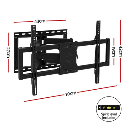 Artiss TV Wall Mount Bracket for 37" - 85" TVs Swivel Tilt Extendable Full Motion-Appliances > TV > TVs &amp; Accessories-PEROZ Accessories
