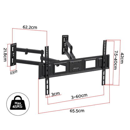 Artiss Corner TV Wall Mount Long Arm Full Motion 32-70 Inch Swivel VESA 600x400