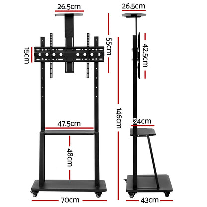 Artiss Mobile TV Stand for 32&quot;-75&quot; TVs-Furniture &gt; Living Room &gt; TV Units-PEROZ Accessories
