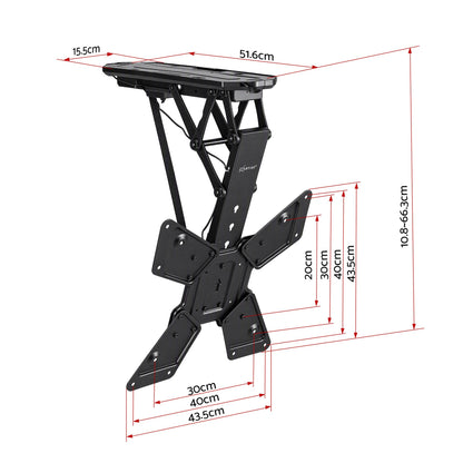 Artiss Motorised Ceiling TV Mount Flip Down 23-55 Inch VESA 400x400 Remote 30kg