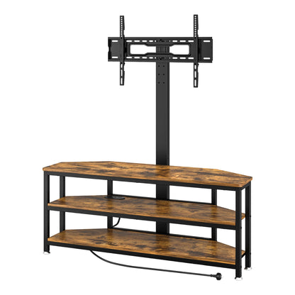 Artiss Corner TV Stand 32-70" w/ Mount LED Lights &amp; Power Outlet Space Saving-Furniture > Living Room > TV Units-PEROZ Accessories