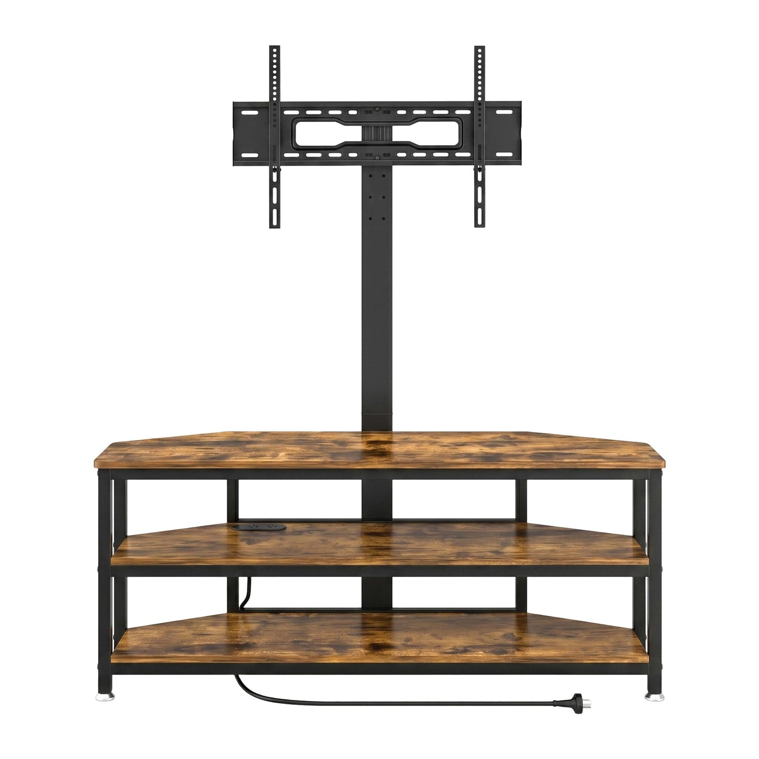 Artiss Corner TV Stand 32-70" w/ Mount LED Lights &amp; Power Outlet Space Saving-Furniture > Living Room > TV Units-PEROZ Accessories