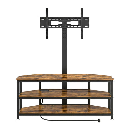 Artiss Corner TV Stand 32-70" w/ Mount LED Lights &amp; Power Outlet Space Saving-Furniture > Living Room > TV Units-PEROZ Accessories