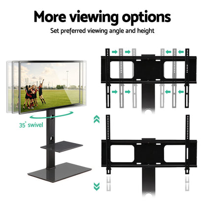 Artiss TV Stand Mount Bracket for 32&quot;-70&quot; LED LCD 2 Tiers Storage Floor Shelf-TV &amp; Monitor Mounts-PEROZ Accessories