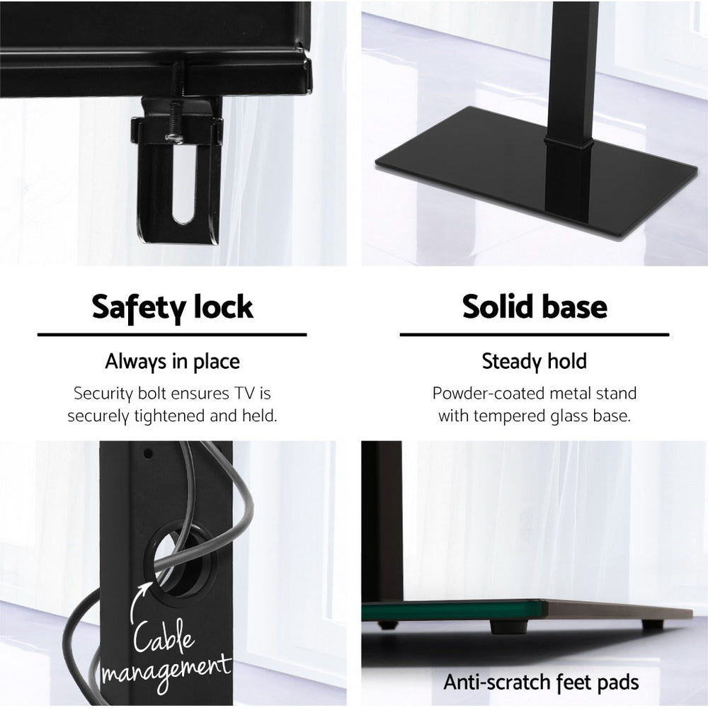 Artiss TV Stand Mount Bracket for 32&quot;-70&quot; LED LCD Glass Storage Floor Shelf-TV &amp; Monitor Mounts-PEROZ Accessories