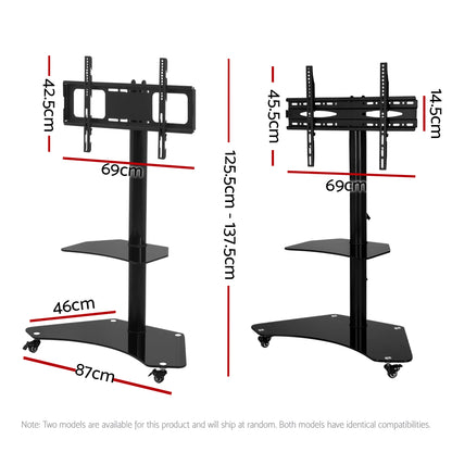 Artiss Mobile TV Stand for 32&quot;-70&quot; TVs Mount Bracket Portable Solid Trolley Cart-Audio &amp; Video &gt; TV Accessories-PEROZ Accessories