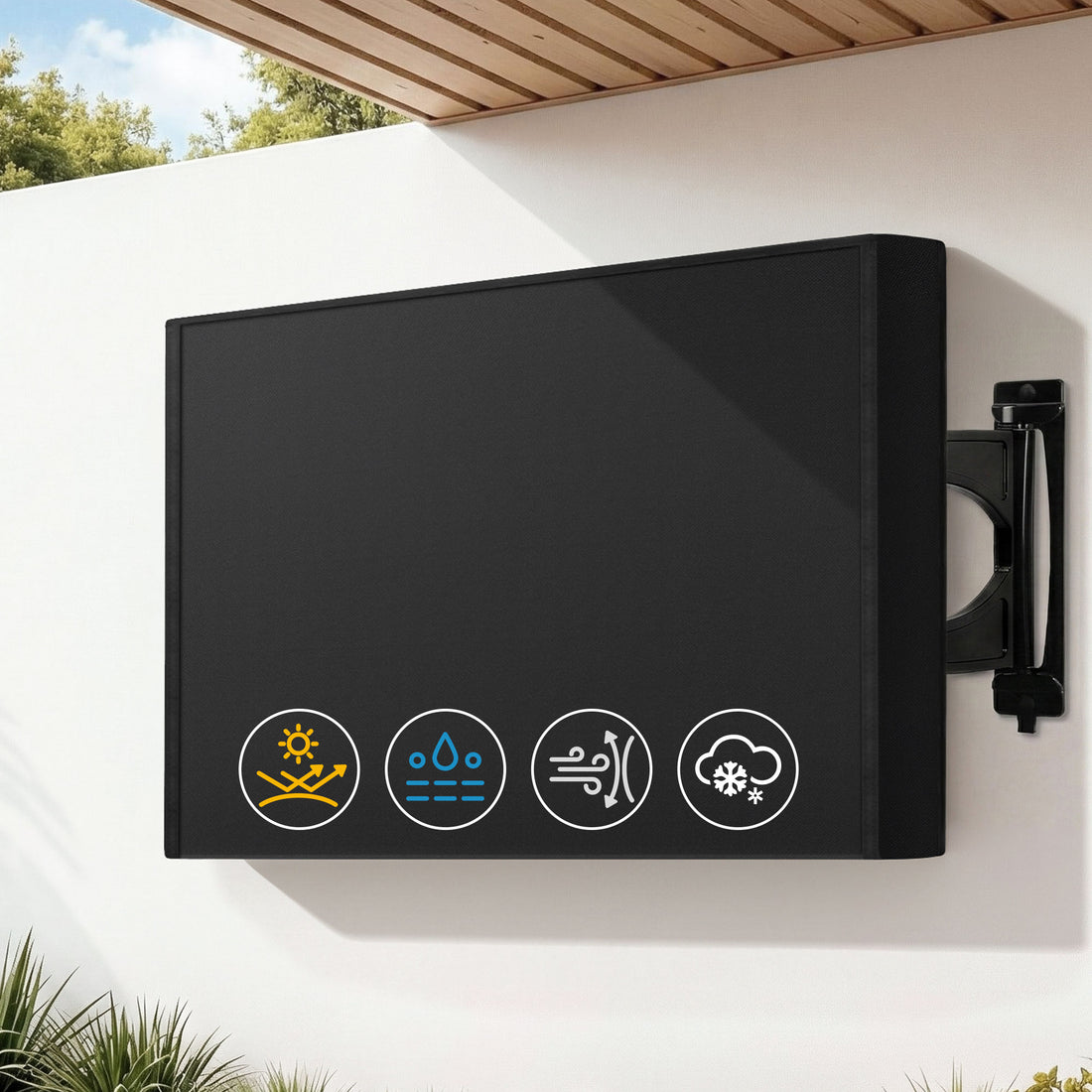 Artiss 40-43 Inch TV Cover Waterproof Outdoor Patio Flat Television Protector-Appliances > TV > TVs &amp; Accessories-PEROZ Accessories