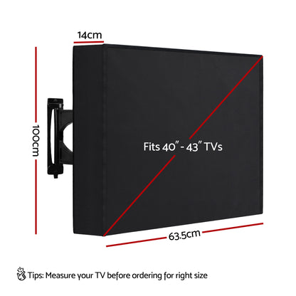 Artiss 40-43 Inch TV Cover Waterproof Outdoor Patio Flat Television Protector-Appliances > TV > TVs &amp; Accessories-PEROZ Accessories