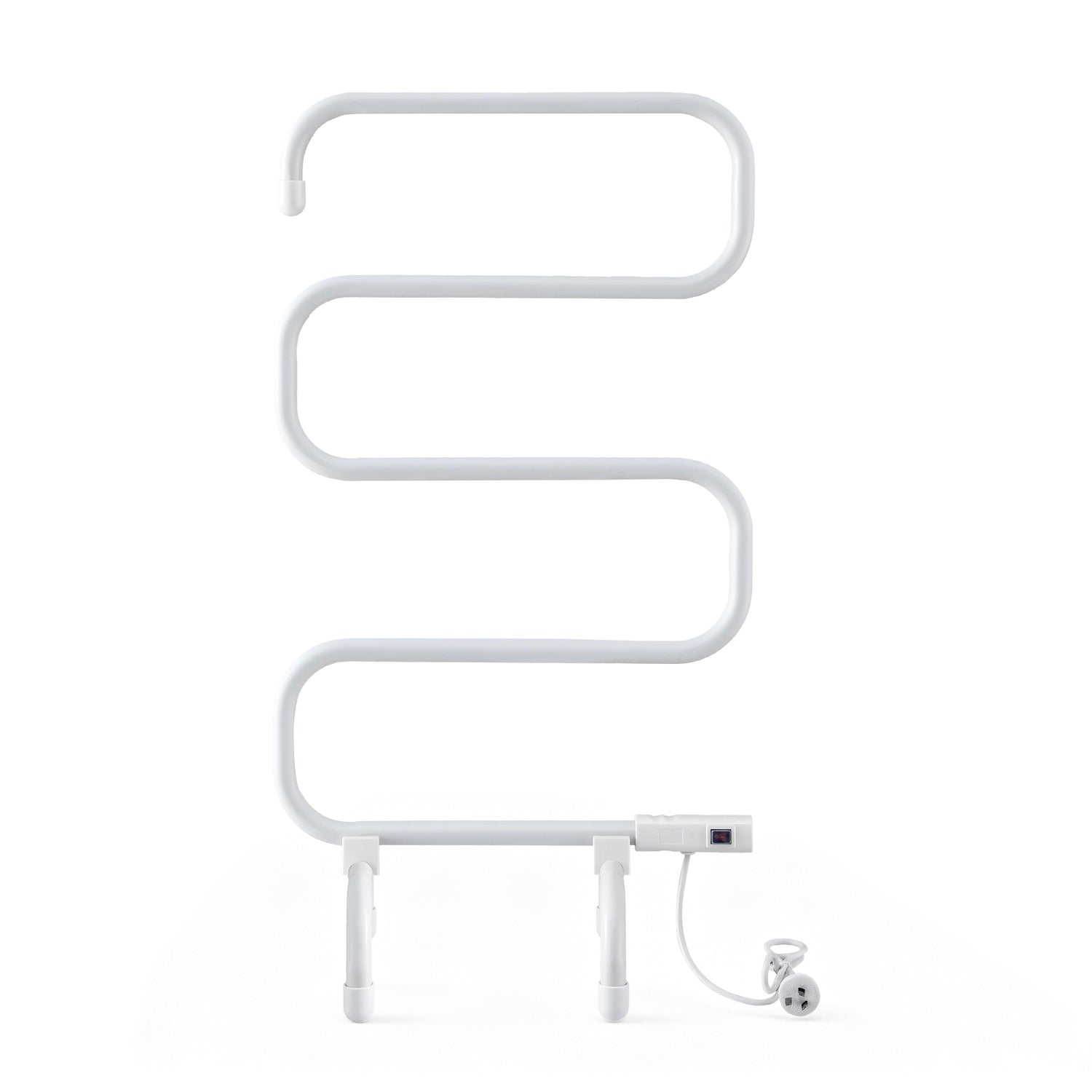 Devanti Heated Towel Rail Freestanding Wall Mounted S-Shape Electric Warmer Rack-Home &amp; Garden > Bathroom Accessories > Towel Racks &amp; Holders-PEROZ Accessories
