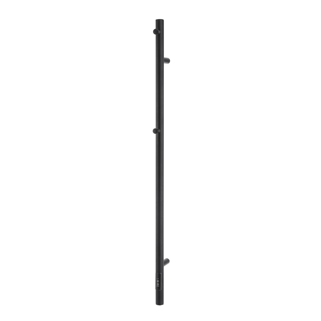 Devanti Heated Towel Rail with Timer Vertical Electric Heater Warmer Rack Black-Home &amp; Garden > Bathroom Accessories > Towel Racks &amp; Holders-PEROZ Accessories