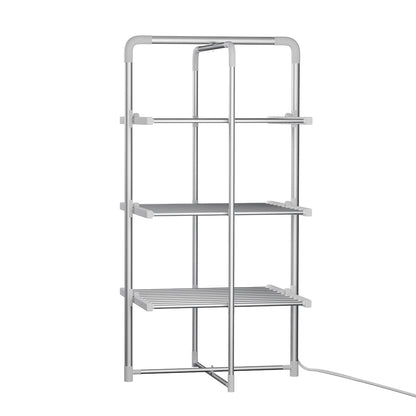 Devanti Electric Heated Towel Rail Rack 30 Bars Foldable Clothes Dry Warmer-Home &amp; Garden > Bathroom Accessories-PEROZ Accessories