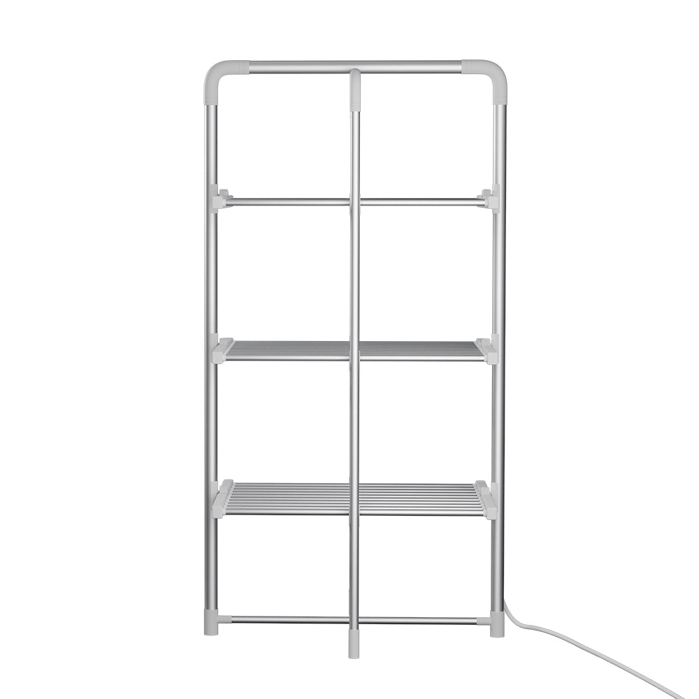 Devanti Electric Heated Towel Rail Rack 30 Bars Foldable Clothes Dry Warmer-Home &amp; Garden > Bathroom Accessories-PEROZ Accessories