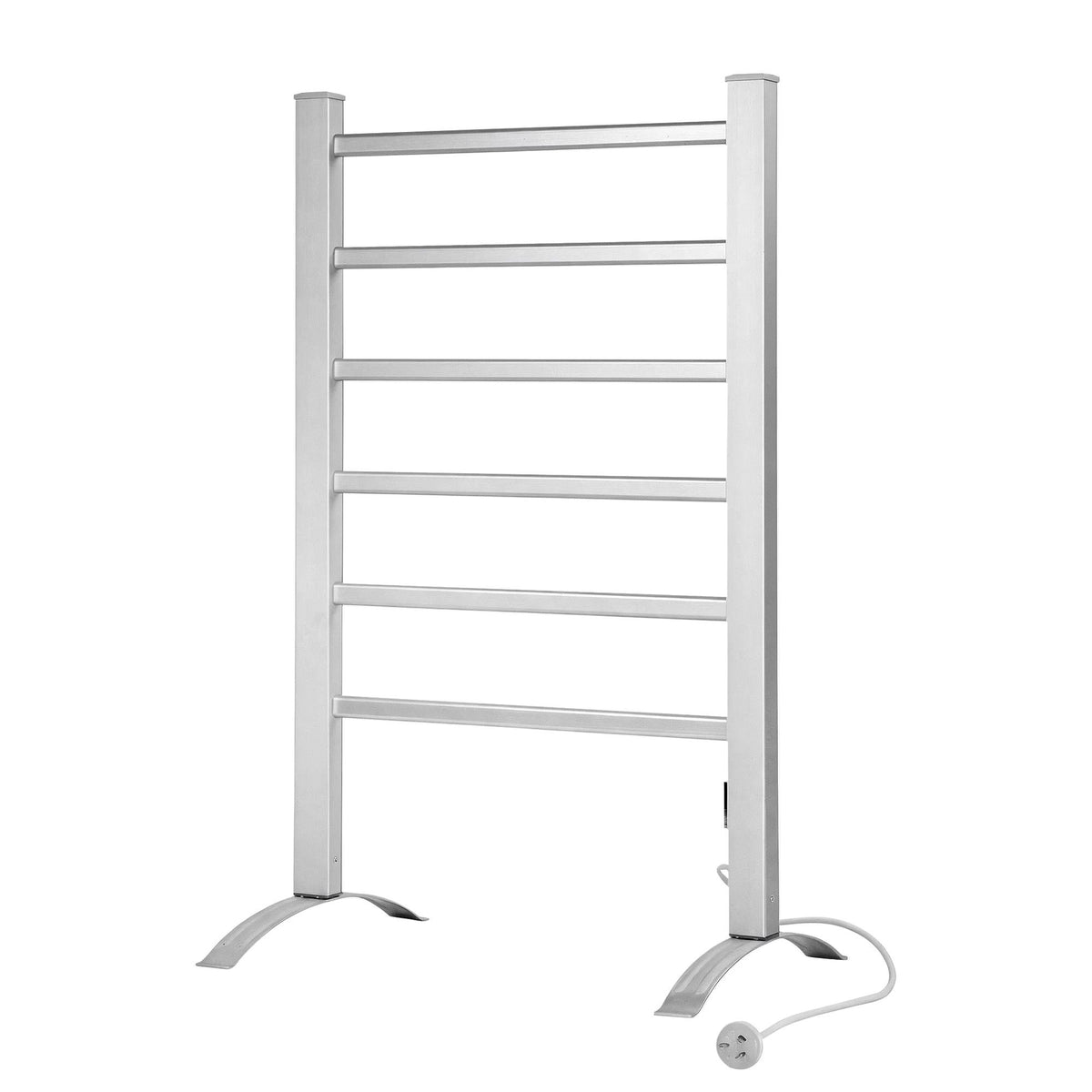 Devanti Electric Heated Towel Rail Rack 6 Bars Freestanding Clothes Dry Warmer-Heated Towel Rails-PEROZ Accessories