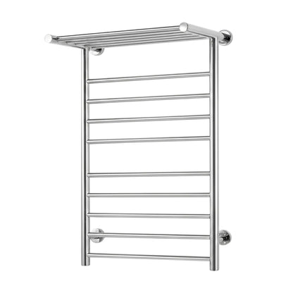 Devanti Electric Heated Towel Rail Rack 14 Bars Wall Mounted Clothes Dry Warmer-Heated Towel Rails-PEROZ Accessories