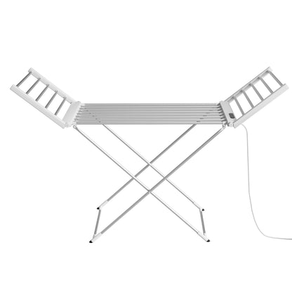 Devanti Foldable Electric Heated Towel Rail Rack with 24H Timer-Home &amp; Garden &gt; Laundry &amp; Cleaning &gt; Drying Racks &amp; Hangers-PEROZ Accessories