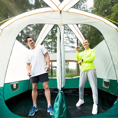 Tasman 3-5 Person Tent Camping Hiking Festival Pop Up Sleeping - Green-Outdoor Recreation > Camping > Tents-PEROZ Accessories