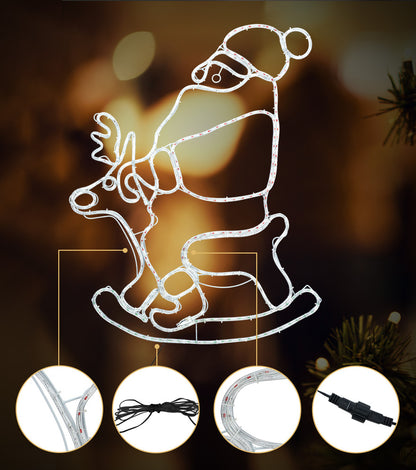 Tinseltown Christmas Light LED Motif Rope Lights Santa Claus-Christmas Light-PEROZ Accessories