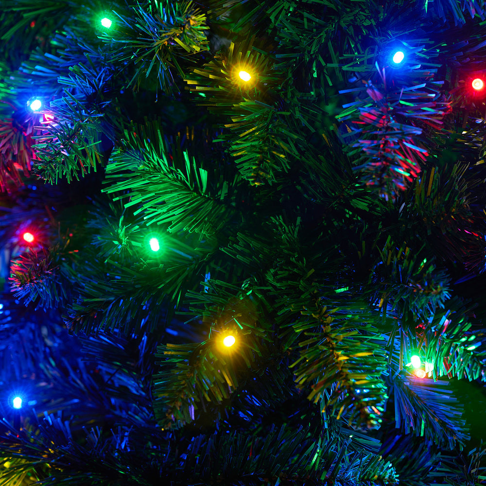 Tinseltown LED Christmas Tree 1.8M 6FT Multi Colour Lights 8 Flash Modes-Christmas Tree-PEROZ Accessories