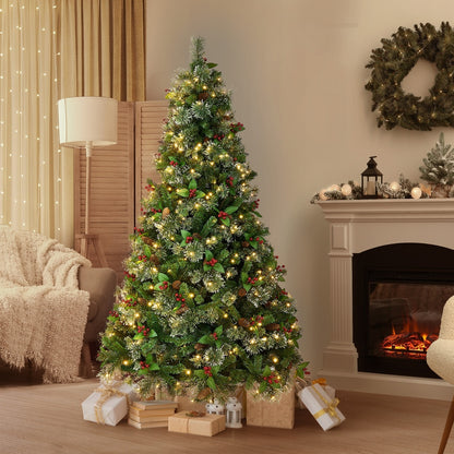 Tinseltown LED Christmas Tree 1.8M 6FT with Lights Ornaments Green-Christmas Tree-PEROZ Accessories