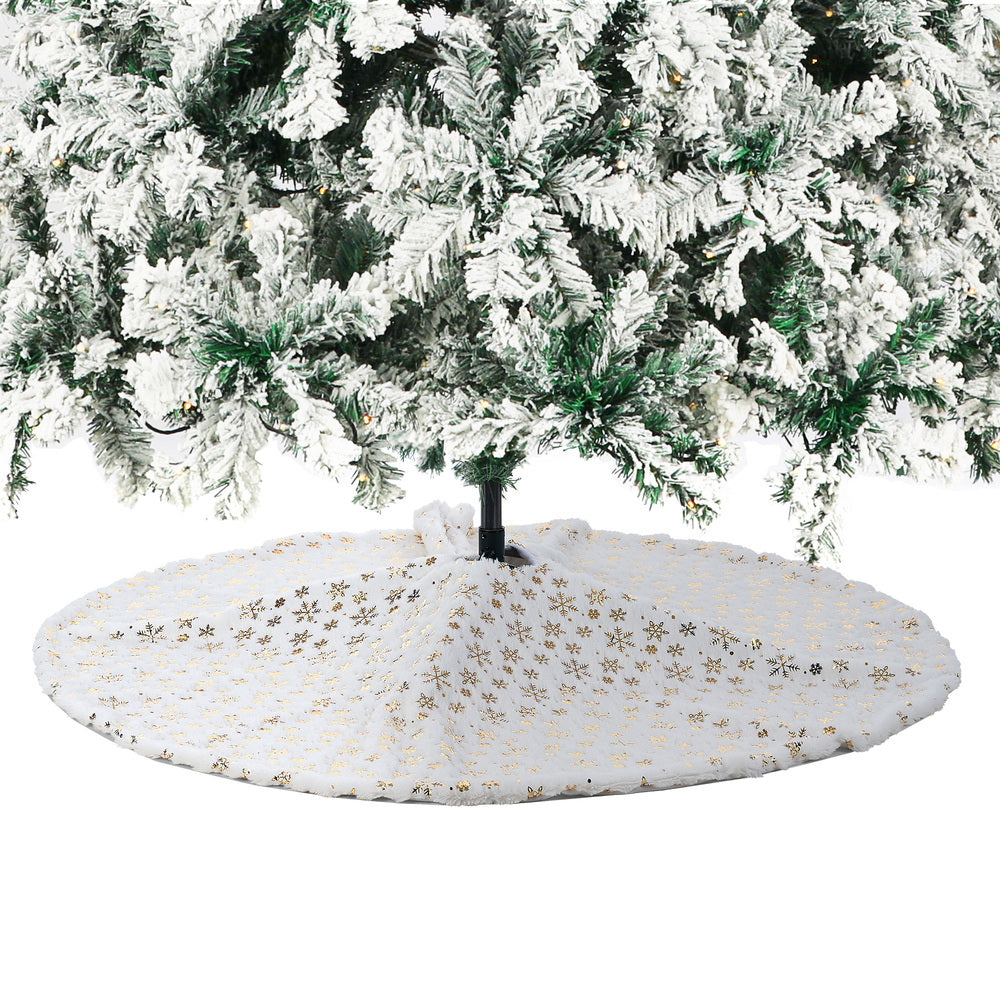 Tinseltown LED Christmas Tree 1.8M 6FT with Tree Skirt Light Snow-sprayed Green-Christmas Tree-PEROZ Accessories