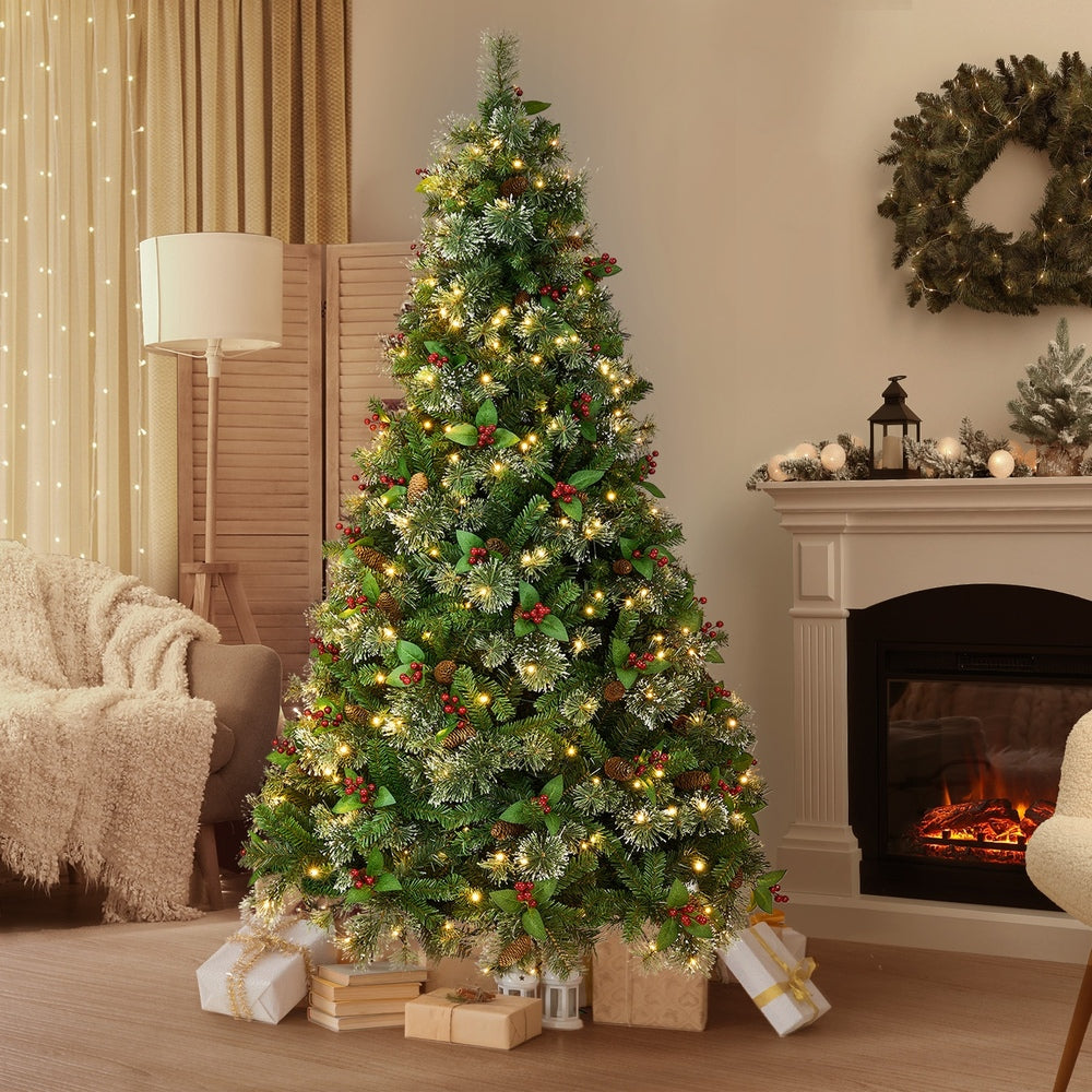 Tinseltown LED Christmas Tree 2.1M 7FT with Lights Ornaments Green-Christmas Tree-PEROZ Accessories