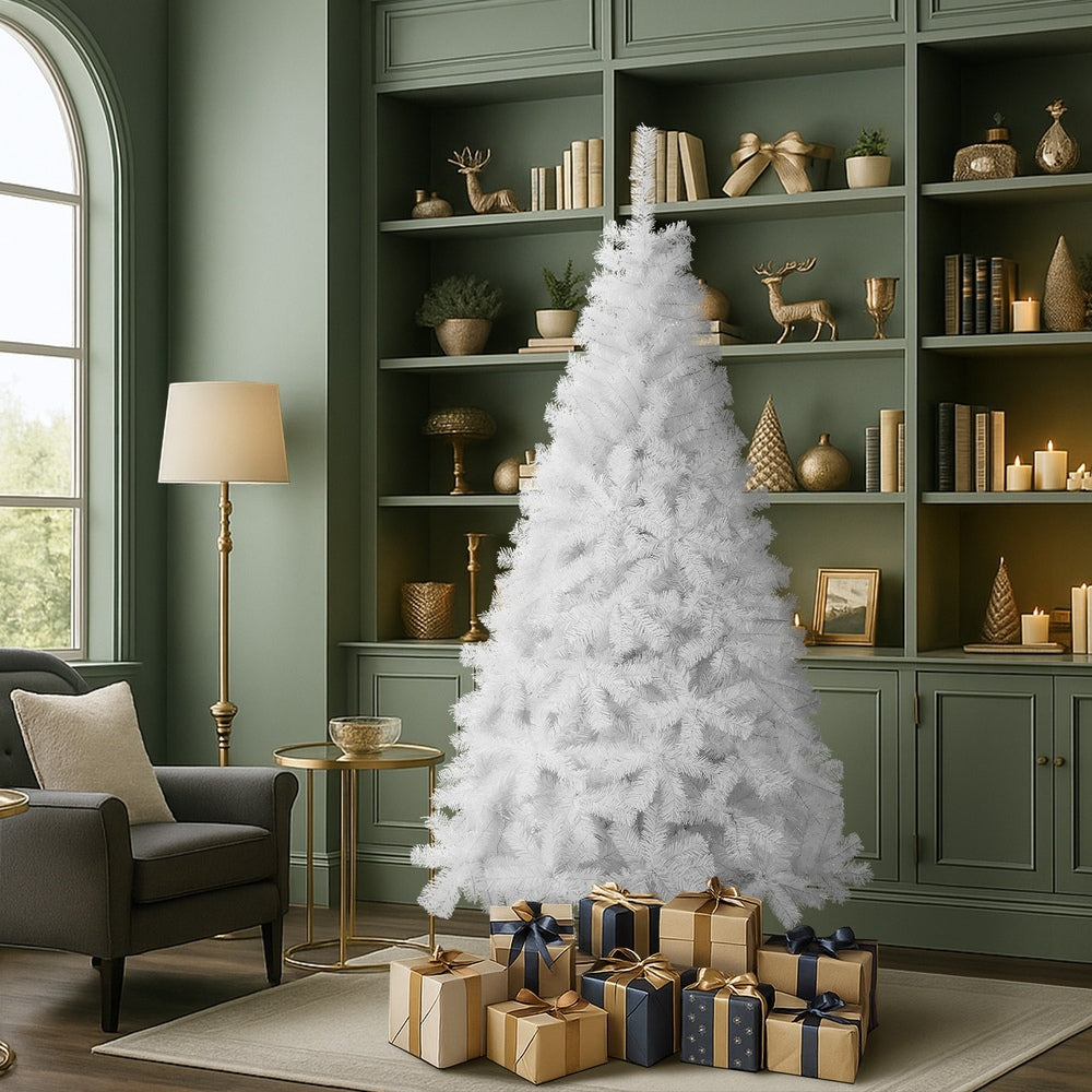 Tinseltown White Christmas Tree 1.8M 6FT 650tips-Christmas Tree-PEROZ Accessories