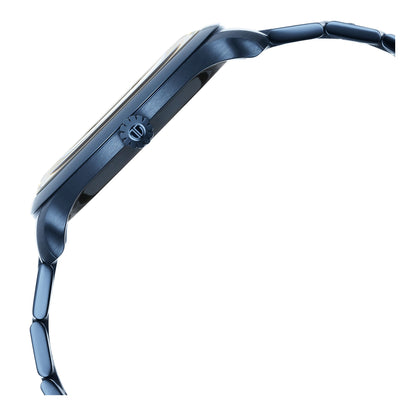 Titan Classic Distincta Blue Dial Analogue with Date Stainless Steel Strap watch for Men-PEROZ Accessories