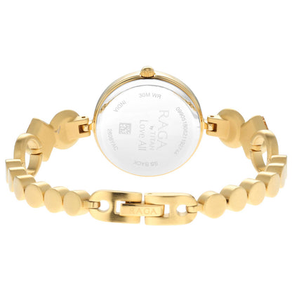 Titan Love All Champagne Dial Analogue Metal Strap Watch for Women-PEROZ Accessories