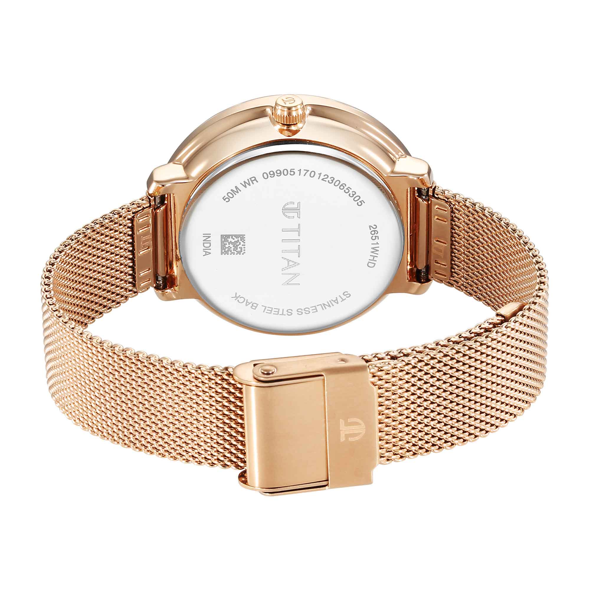 Titan Marhaba Green Dial Analogue Stainless Steel Strap watch for Women-PEROZ Accessories