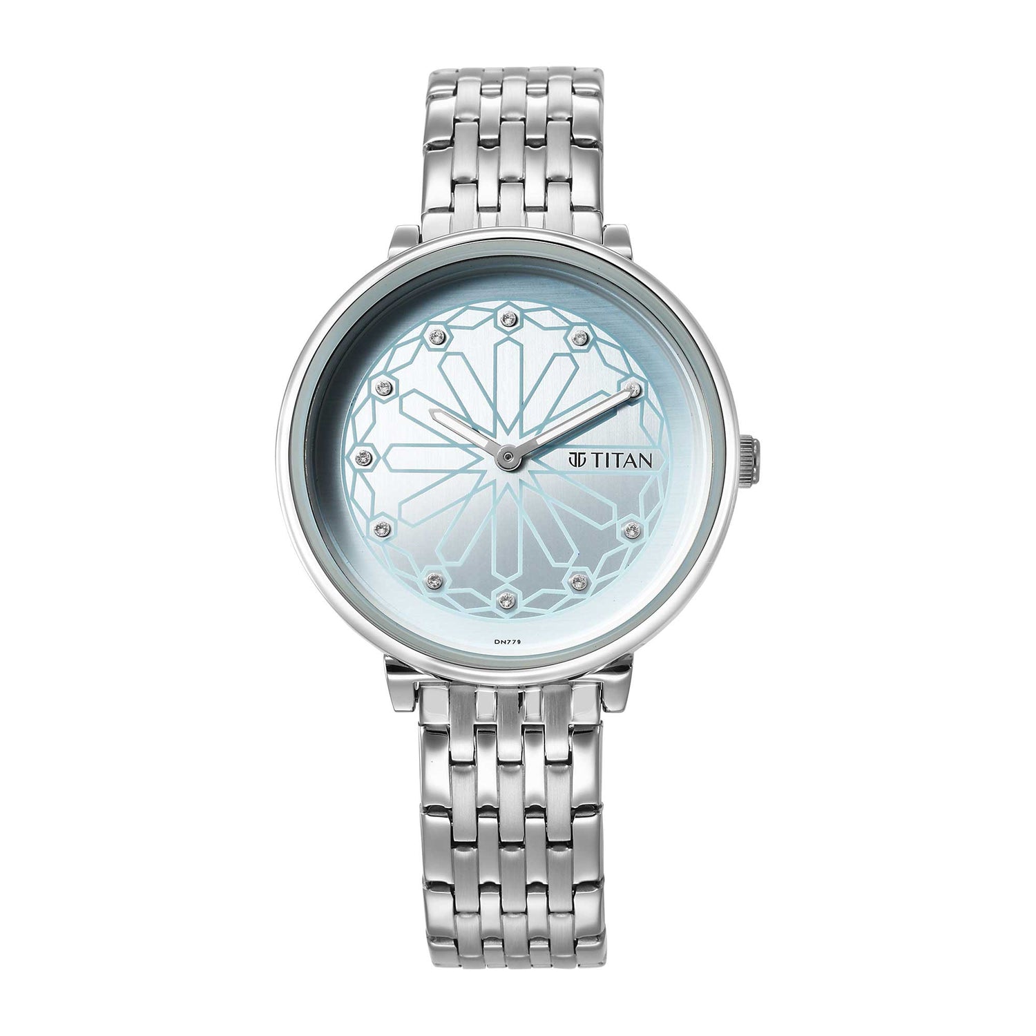 Titan Marhaba Sky Blue Dial Analogue Stainless Steel Strap watch for Women-PEROZ Accessories