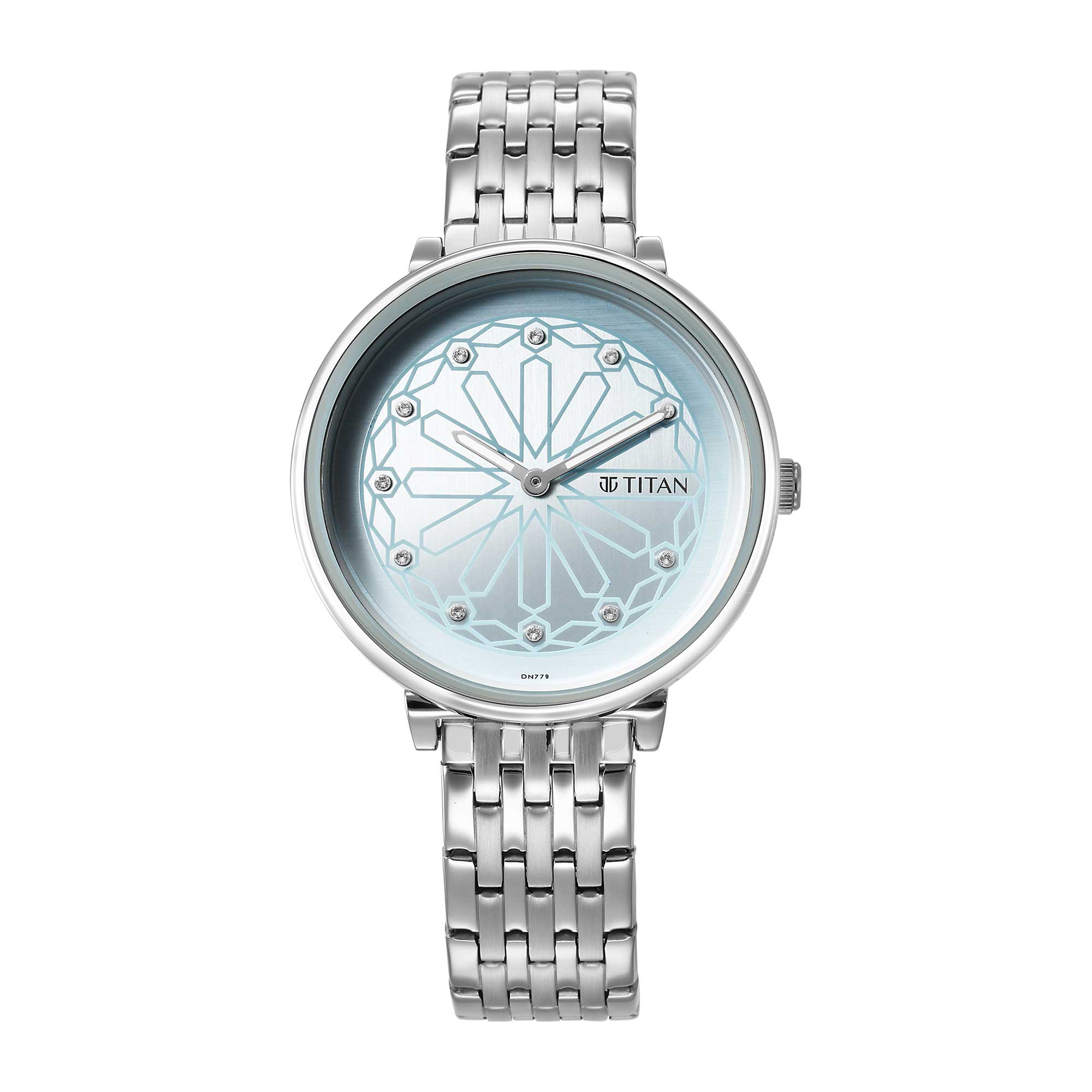 Titan Marhaba Sky Blue Dial Analogue Stainless Steel Strap watch for Women-PEROZ Accessories