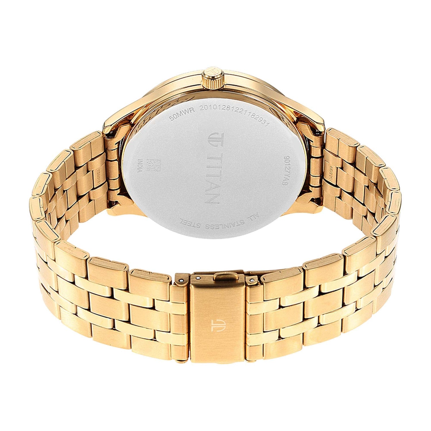 Titan Opulent III Green Dial Multi Stainless Steel Strap watch for Men-PEROZ Accessories