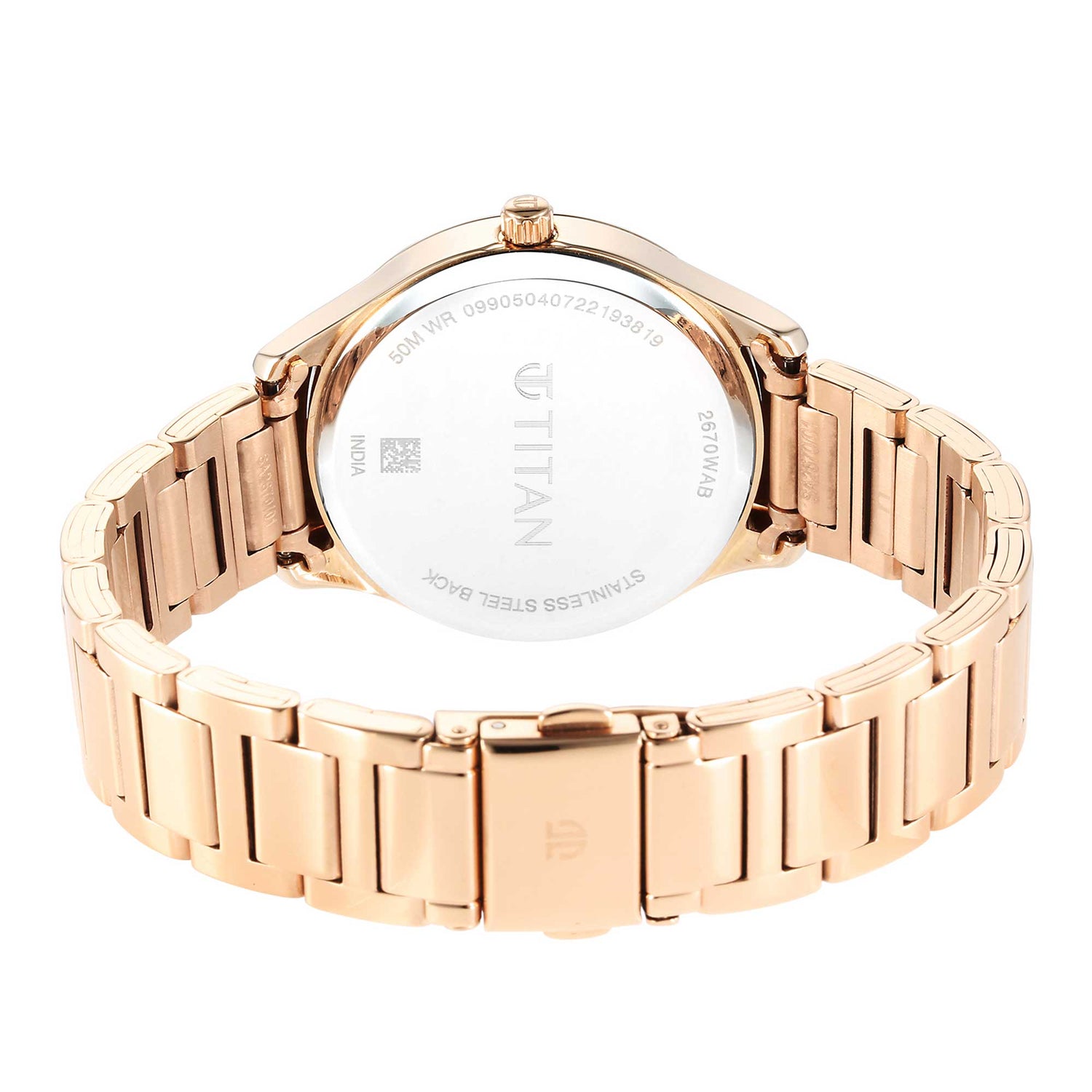 Titan Pastel Dreams White Mother Of Pearl Dial Analogue Metal Strap watch for Women-PEROZ Accessories