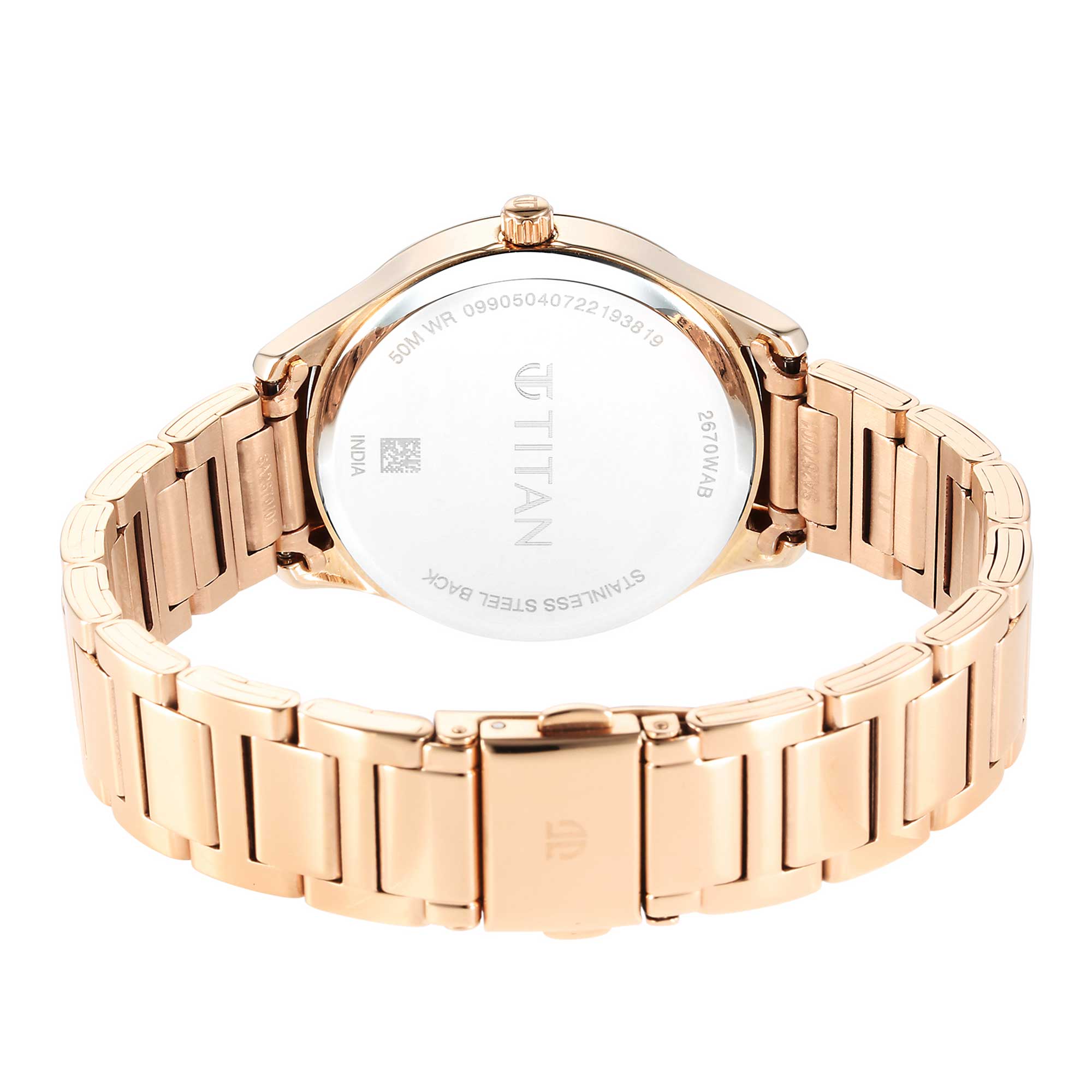 Titan Pastel Dreams White Mother Of Pearl Dial Analogue Metal Strap watch for Women-PEROZ Accessories