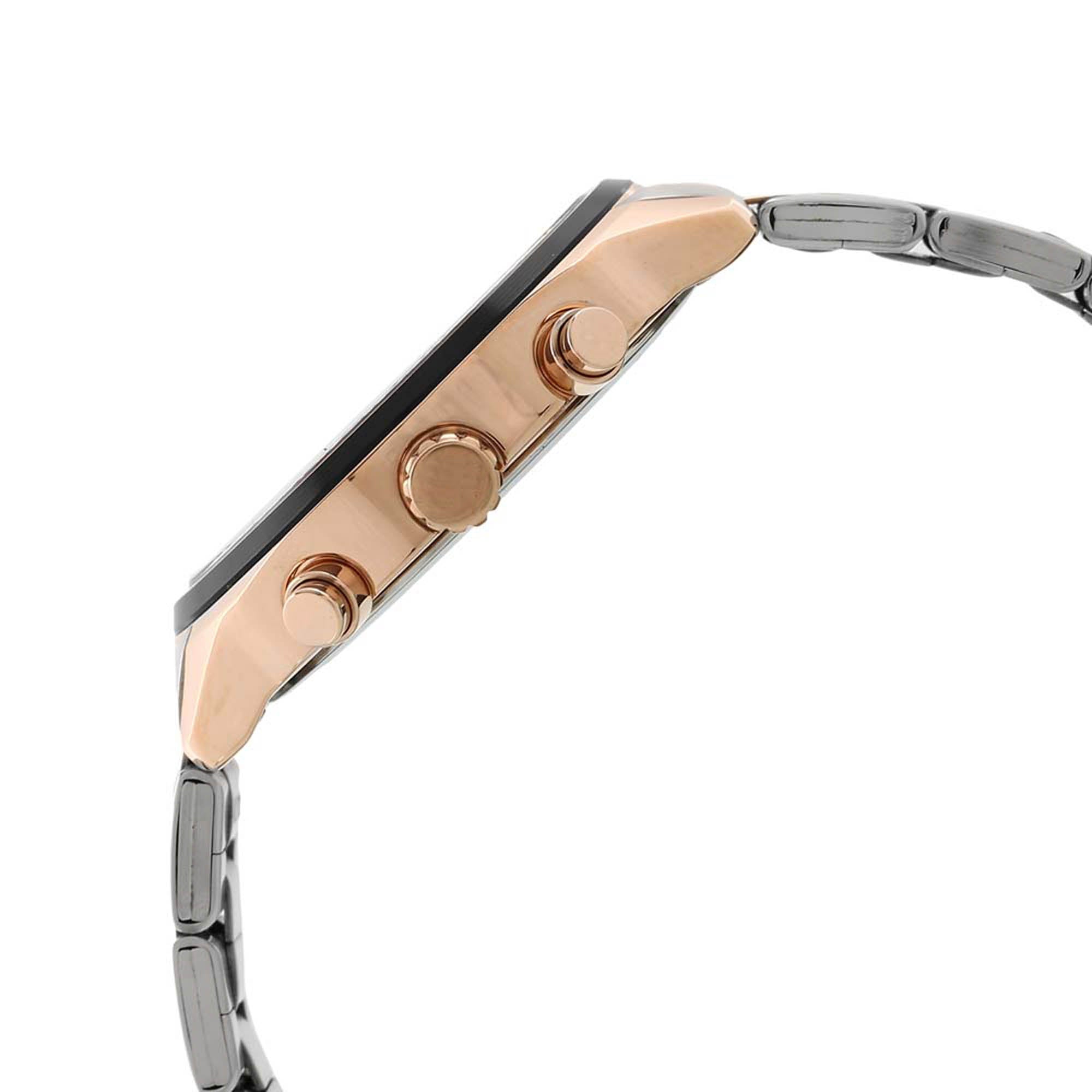 Titan Quartz Multifunction Black Dial Stainless Steel Strap Watch for Men-PEROZ Accessories