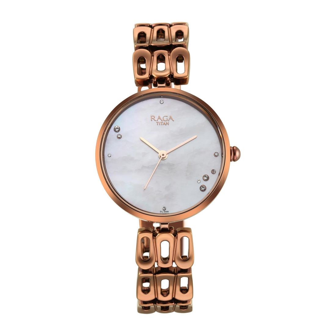 Titan Raga Chic Mother Of Pearl Dial Analogue Metal Strap Watch for Women-PEROZ Accessories