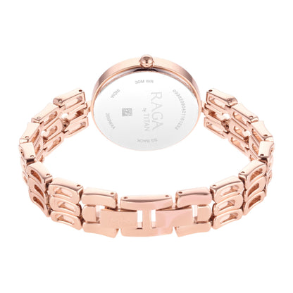 Titan Raga Chic Mother Of Pearl Dial Women Watch With Metal Strap-PEROZ Accessories