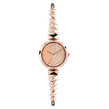 Titan Raga Facets Rose Gold Dial Women Watch With Stainless Steel Strap-PEROZ Accessories