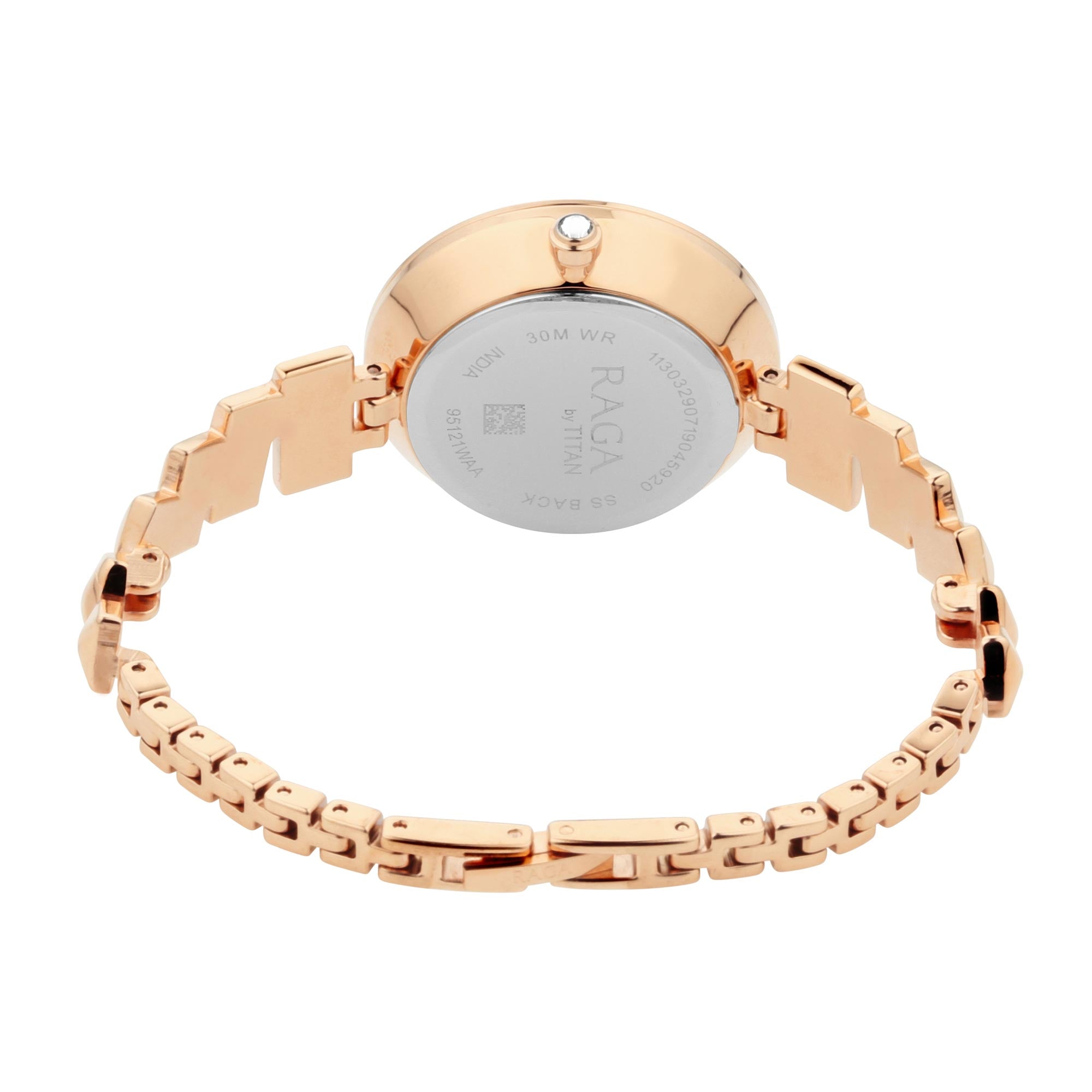 Titan Raga Facets Rose Gold Dial Women Watch With Stainless Steel Strap-PEROZ Accessories