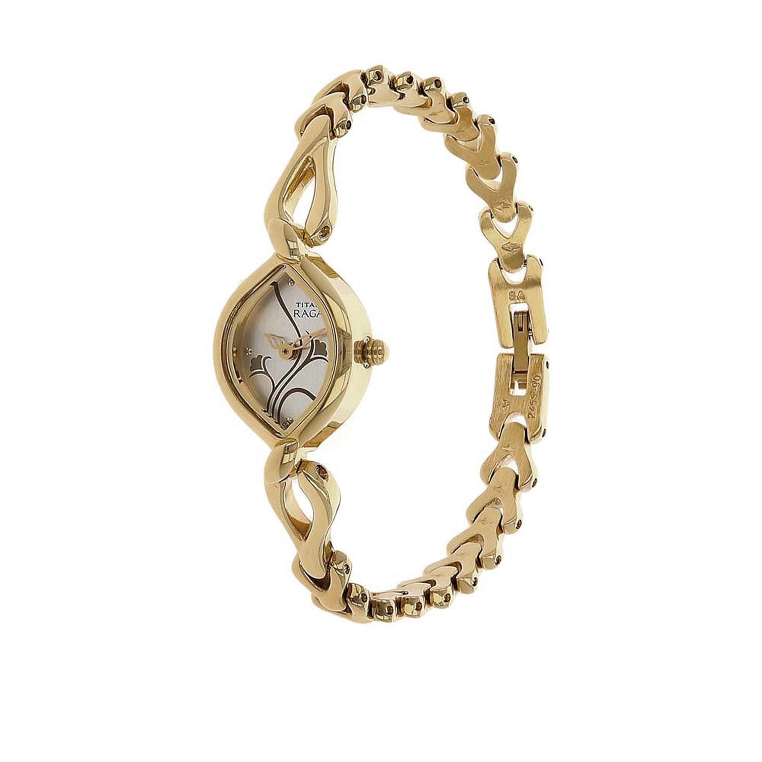 Titan Raga Flora Silver Dial Analog Metal Strap watch for Women-PEROZ Accessories