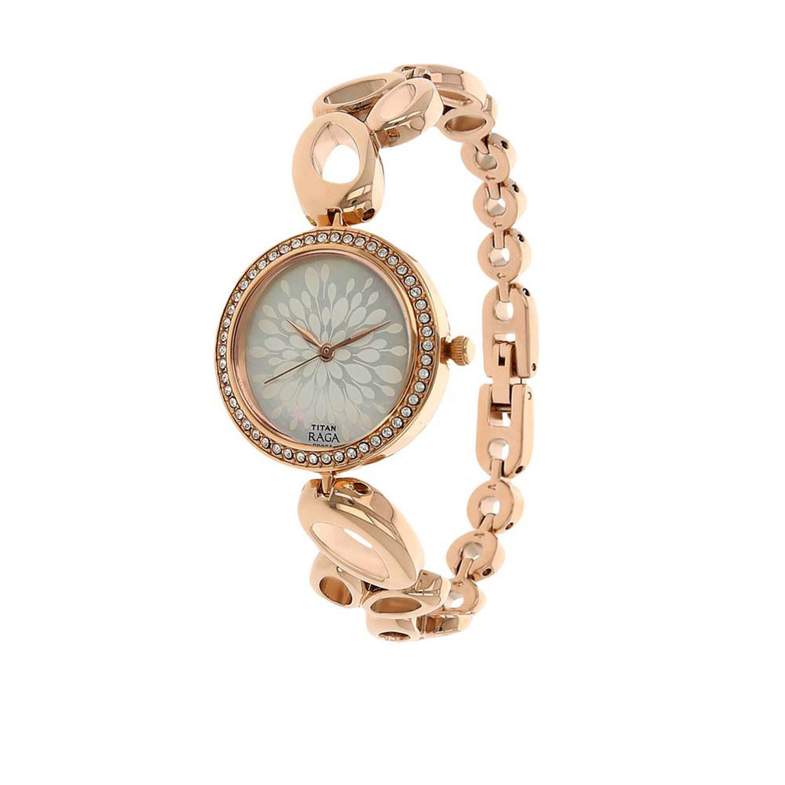 Titan Raga Garden of Eden White Dial Analogue Metal Strap watch for Women-PEROZ Accessories